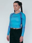 MANTO women rashguard Peacefull violence - blue